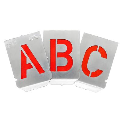 Stencil sæt med bogstaver A-Z+& med 120 mm tegnhøjde (27 dele)